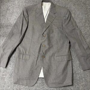 Men’s Ermenegildo Zegna Grey Silk Wool Blazer Sz 56L